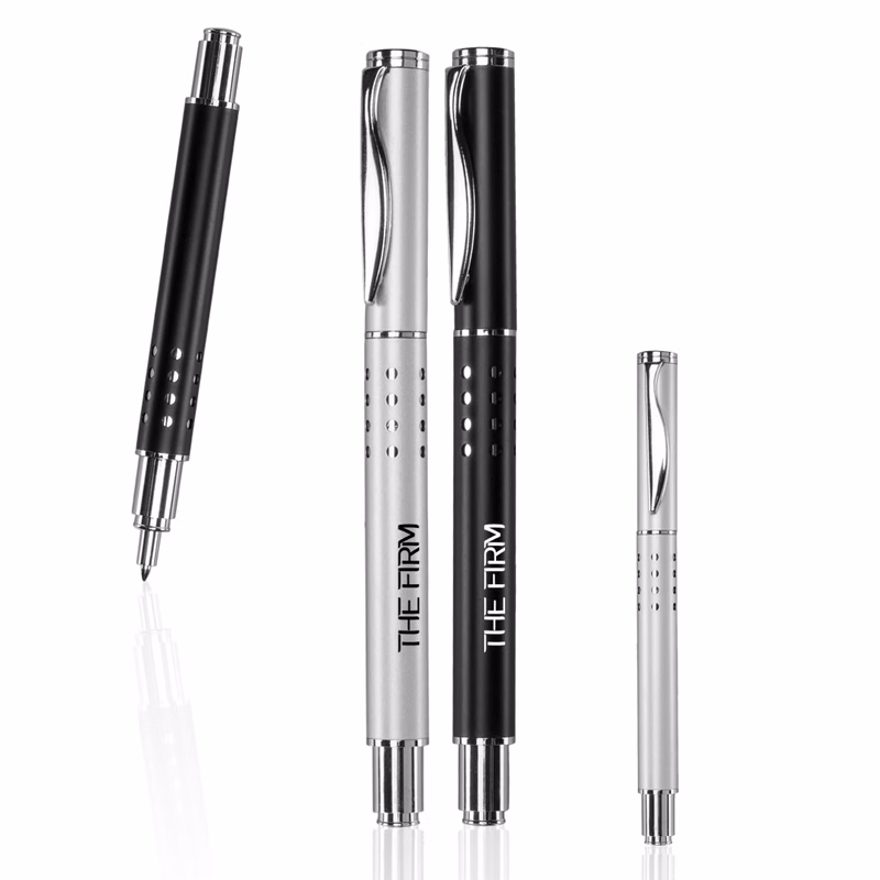 Swerve Clip Brass Rollerball Pen