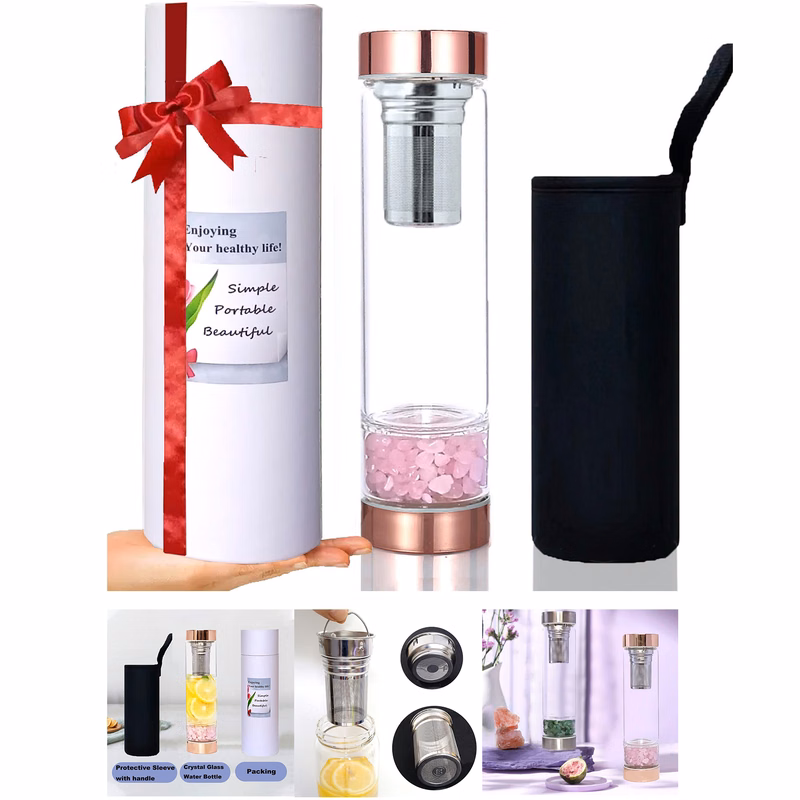 Crystal Glass Water Bottle