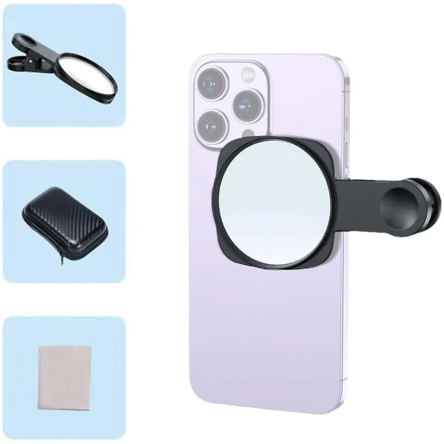 Cell Phone Back Selfie Mirror with Storage Case 1