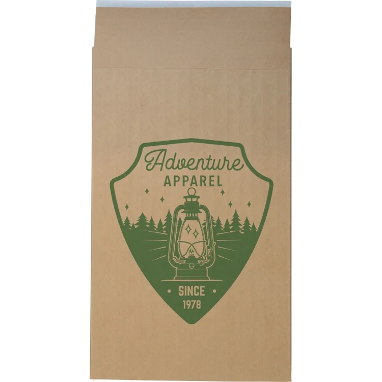 One Color Dura-Bag Expandable Natural Paper Mailer (9.5" W x 16" H x 3" D) 1
