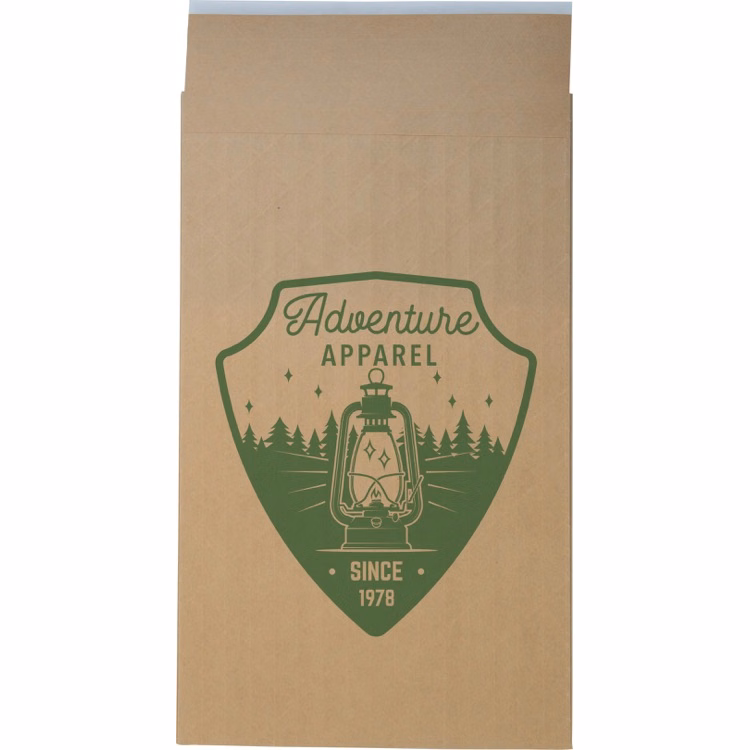 One Color Dura-Bag Expandable Natural Paper Mailer (9.5" W x 16" H x 3" D)