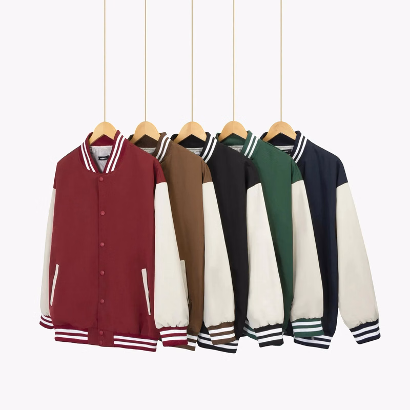 Custom Spliced Cardigan Baseball Varsity Jacket