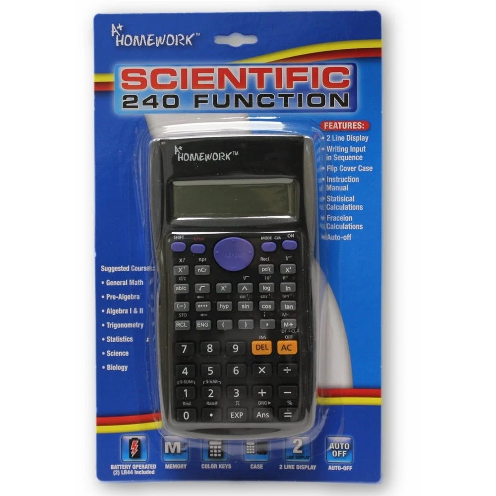 Scientific Calculators - 240 Functions Black 1
