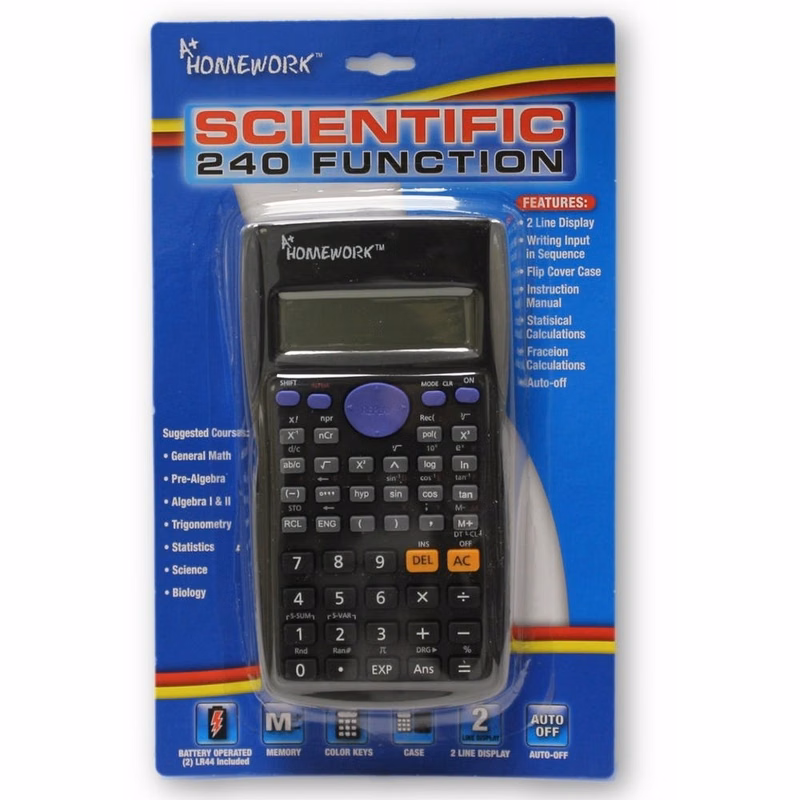 Scientific Calculators - 240 Functions Black