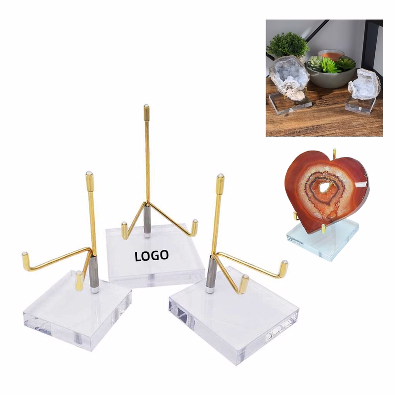 Adjustable Metal Arms Display Stand Easel with Acrylic Base