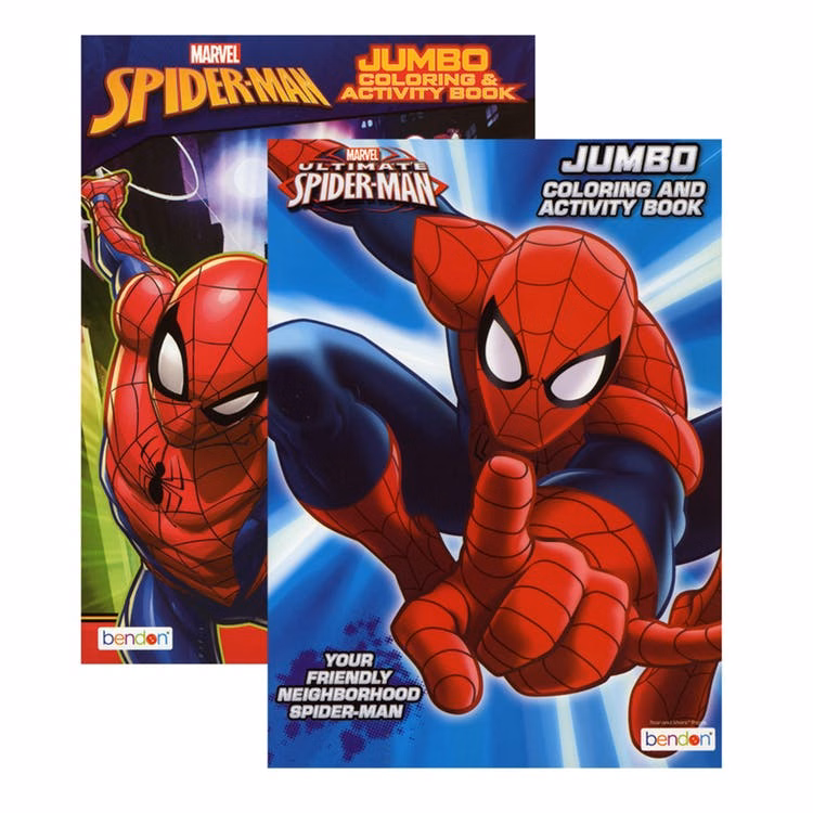 Spiderman Coloring Books - 2 Volumes 80 Pages