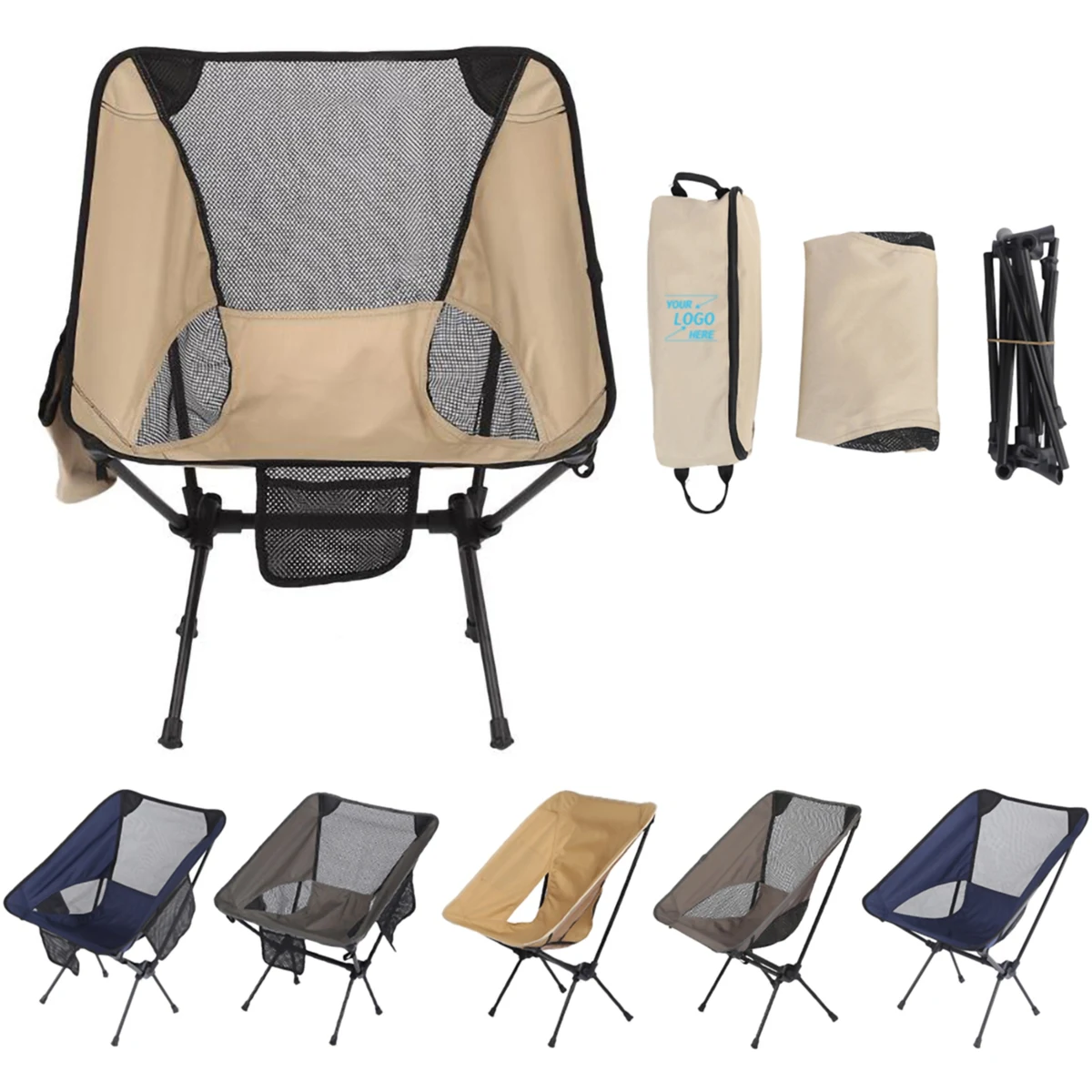 Oxford Foldable Outdoor Chair w/Travel Bag 1