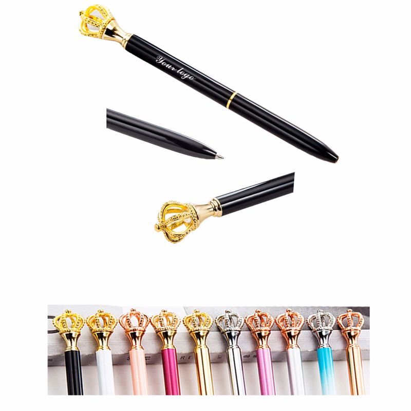Metal Royal Crown Ballpoint Pen
