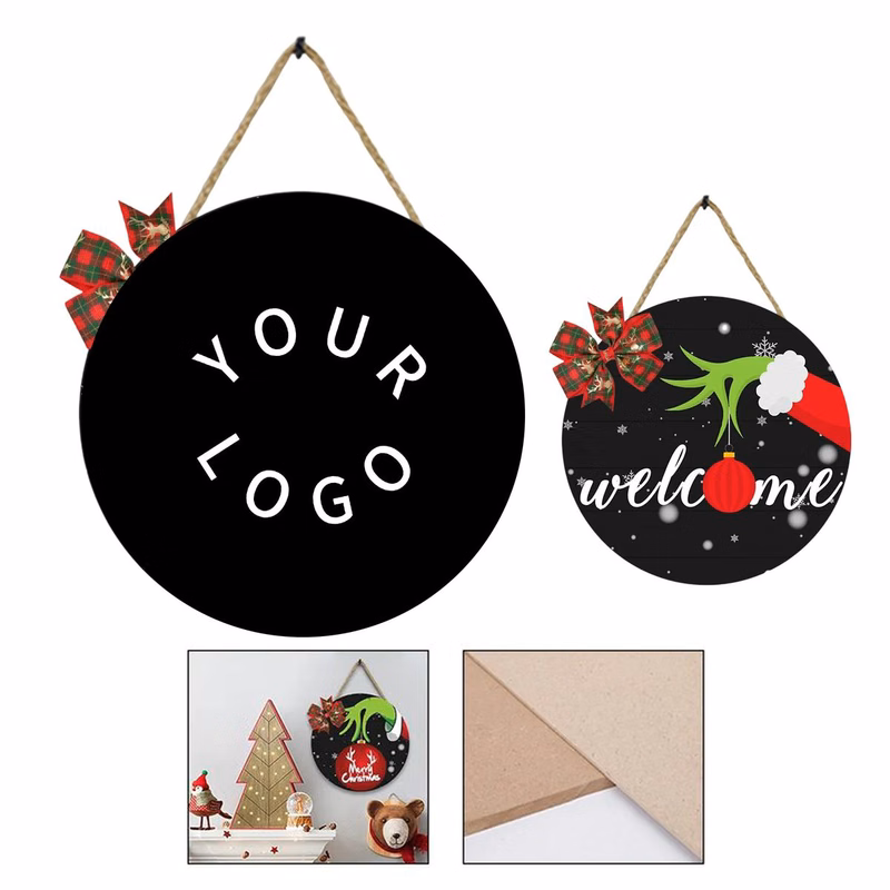 Decorative Wooden Welcome Sign 11.9 Inch Square