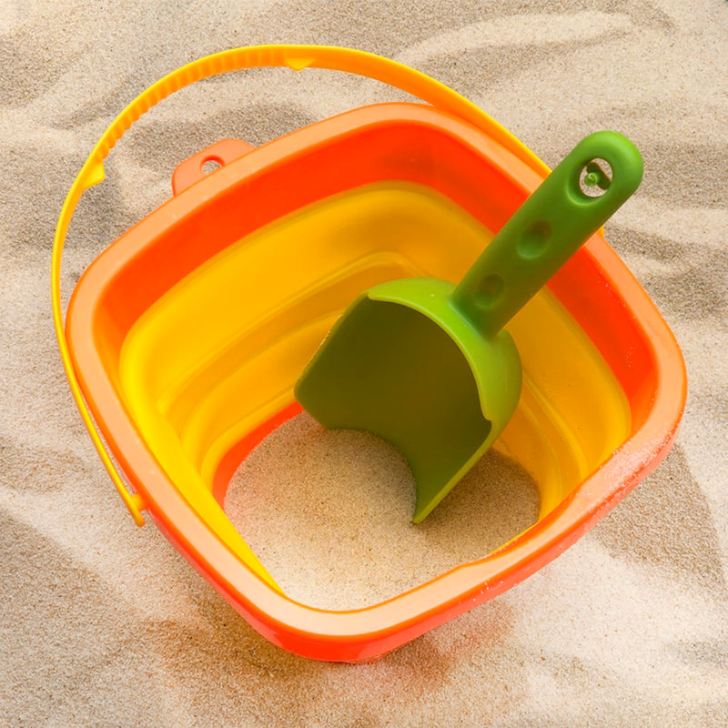 Plastic Beach Sand Shovel and Pail