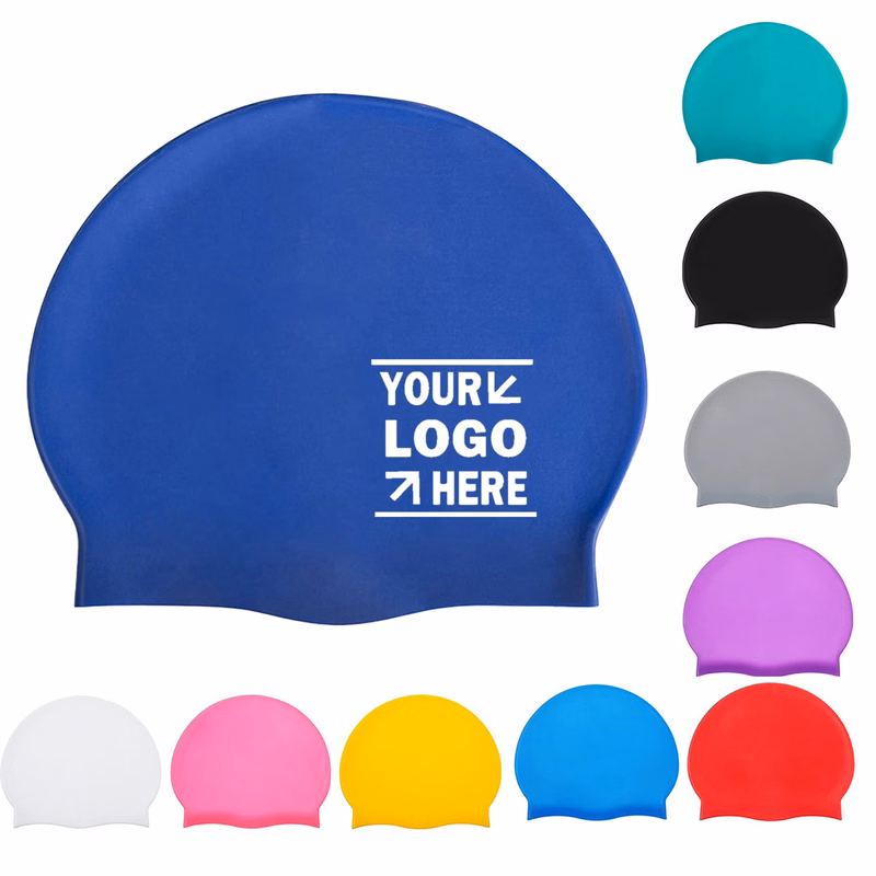 Promotional Unisex Non-Slip Silicone Swim Cap