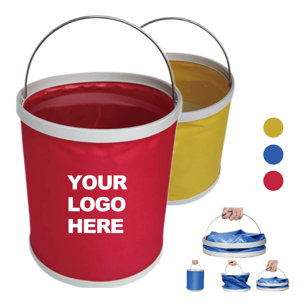 9L Travel Bucket with Steel Handle 1