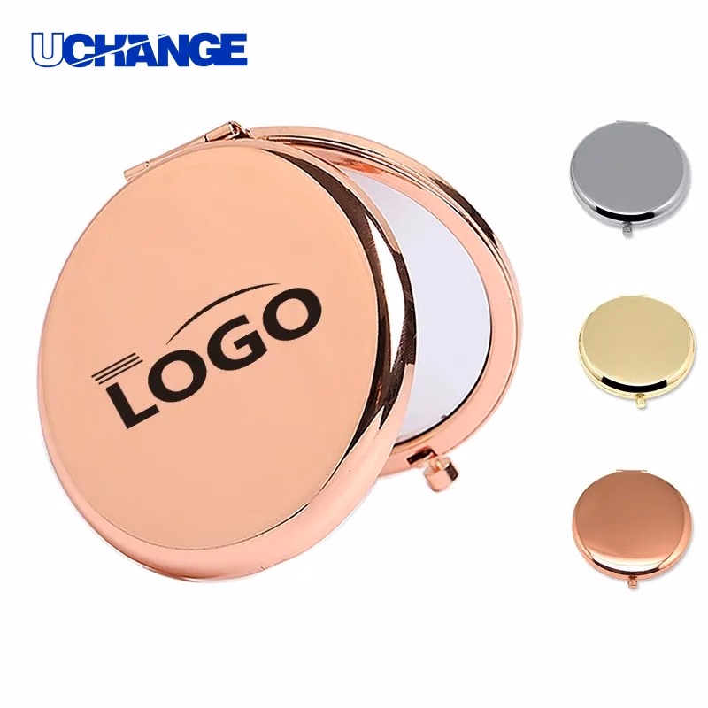 Round Metal Cosmetic Pocket Mirror