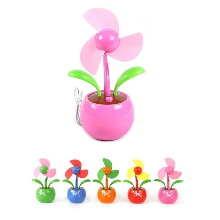 Flower Pot Desktop USB Fan 1