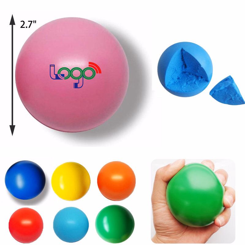 MOQ 50 PCS Handy 2.7 In Stress Relief Grip Ball