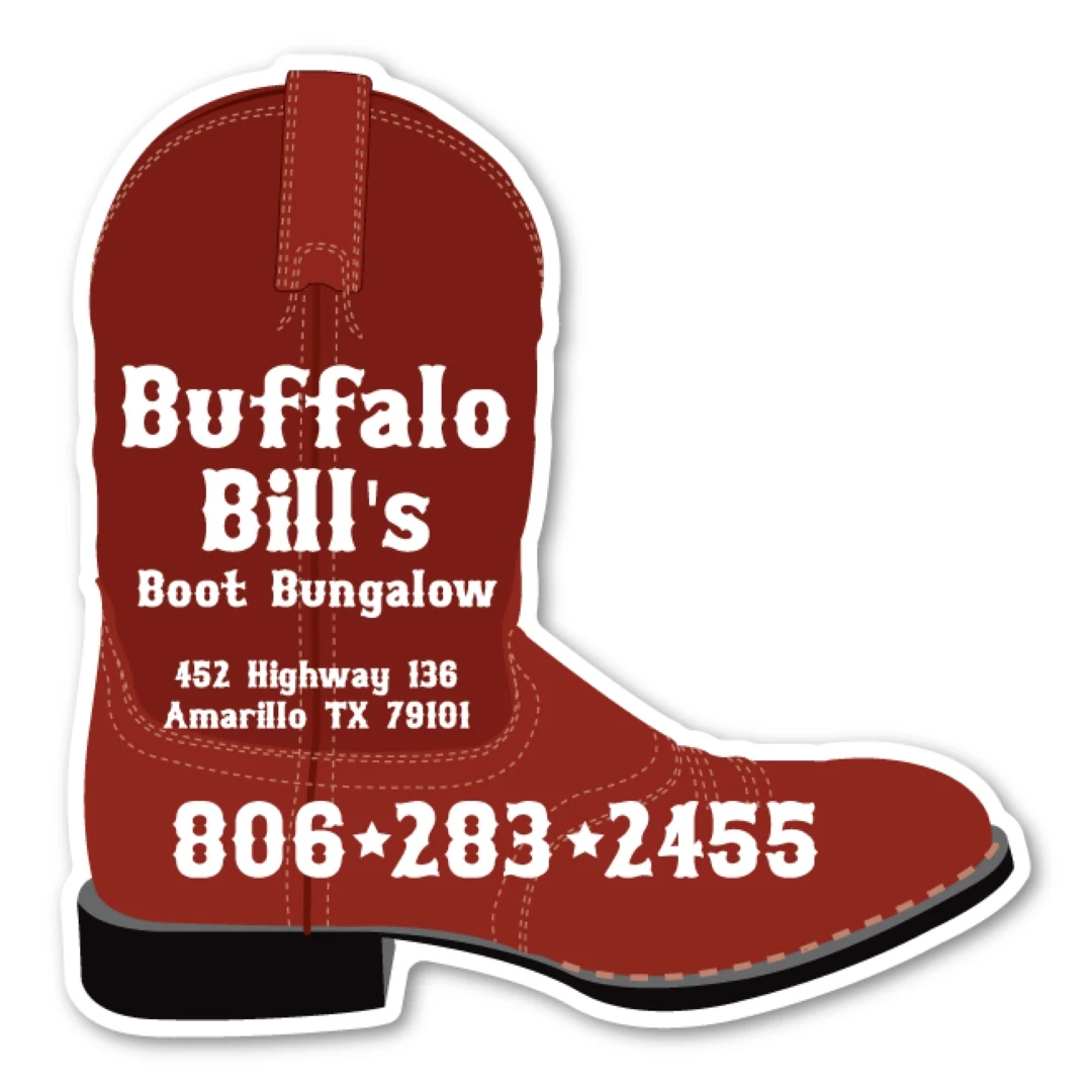Cowboy Boot Magnet - 3.45" x 3.5" - 30 mil - Outdoor Safe 1