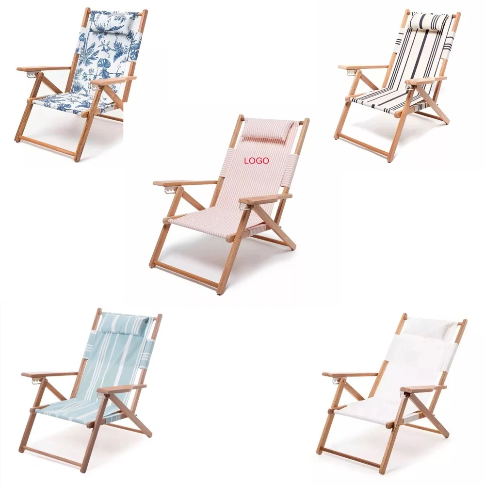 Custom Wooden High Load Beach Chairs 1
