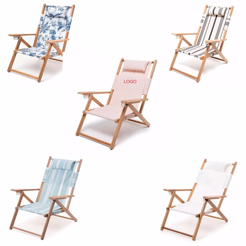 Custom Wooden High Load Beach Chairs