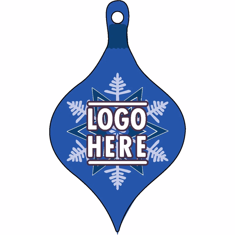 1/4" Recycled Wood Ornaments-Ornament 1 - Blue