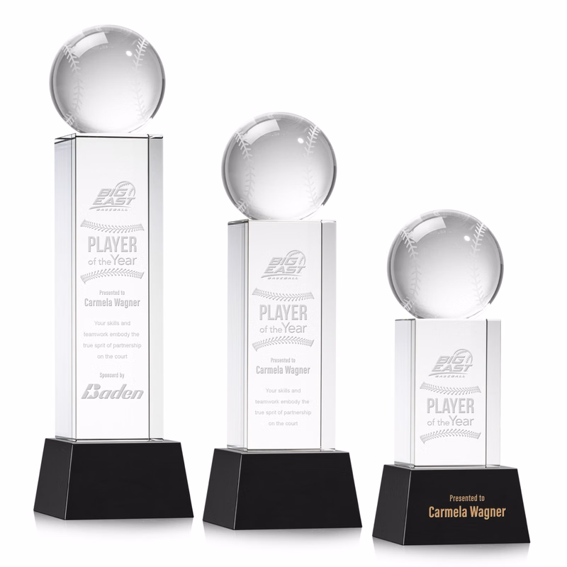 Baseball Award on Belcroft Base - Black