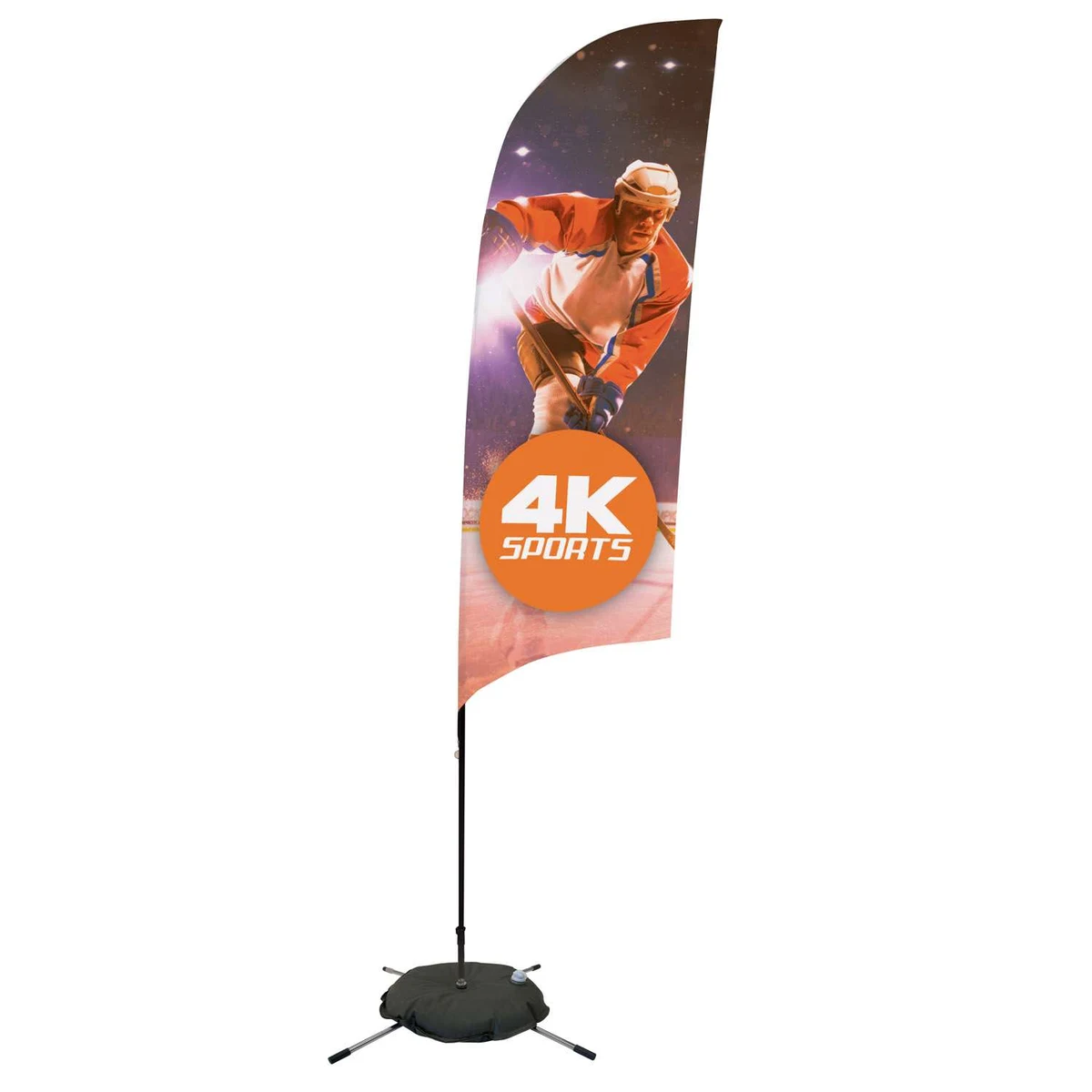 9' Streamline Razor Sail Sign Kit (Single-Sided with Scissor Base) 1