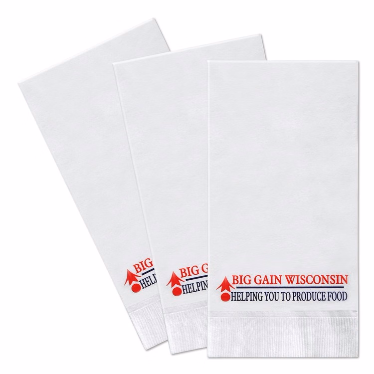 3-Ply, White, Facial-grade Dinner Napkin
