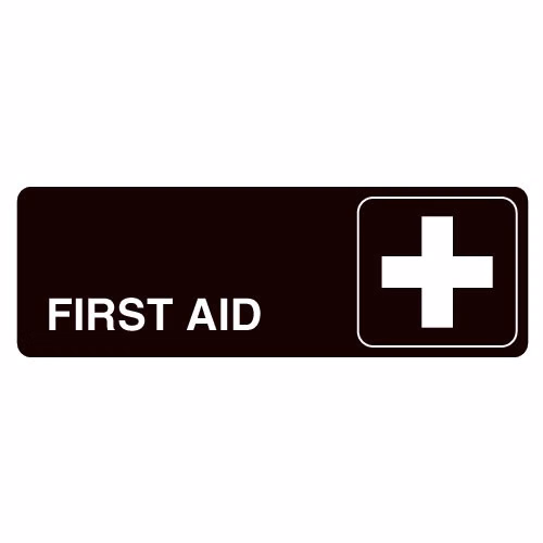 First Aid Acrylic Facility Sign- 9w x 3h