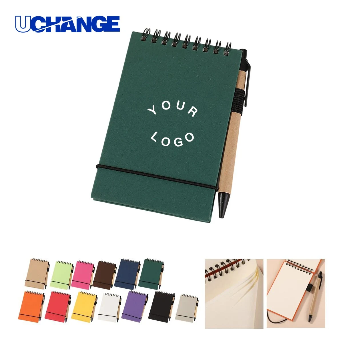 Notepad Set with Elastic Band and Writing Tool 1