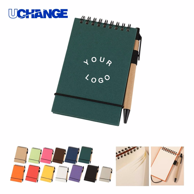 Notepad Set with Elastic Band and Writing Tool
