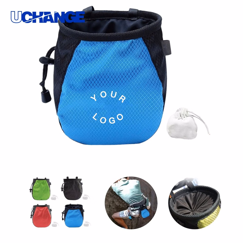 Polyester Talc Bag with Belt and Brush Slot Pouch