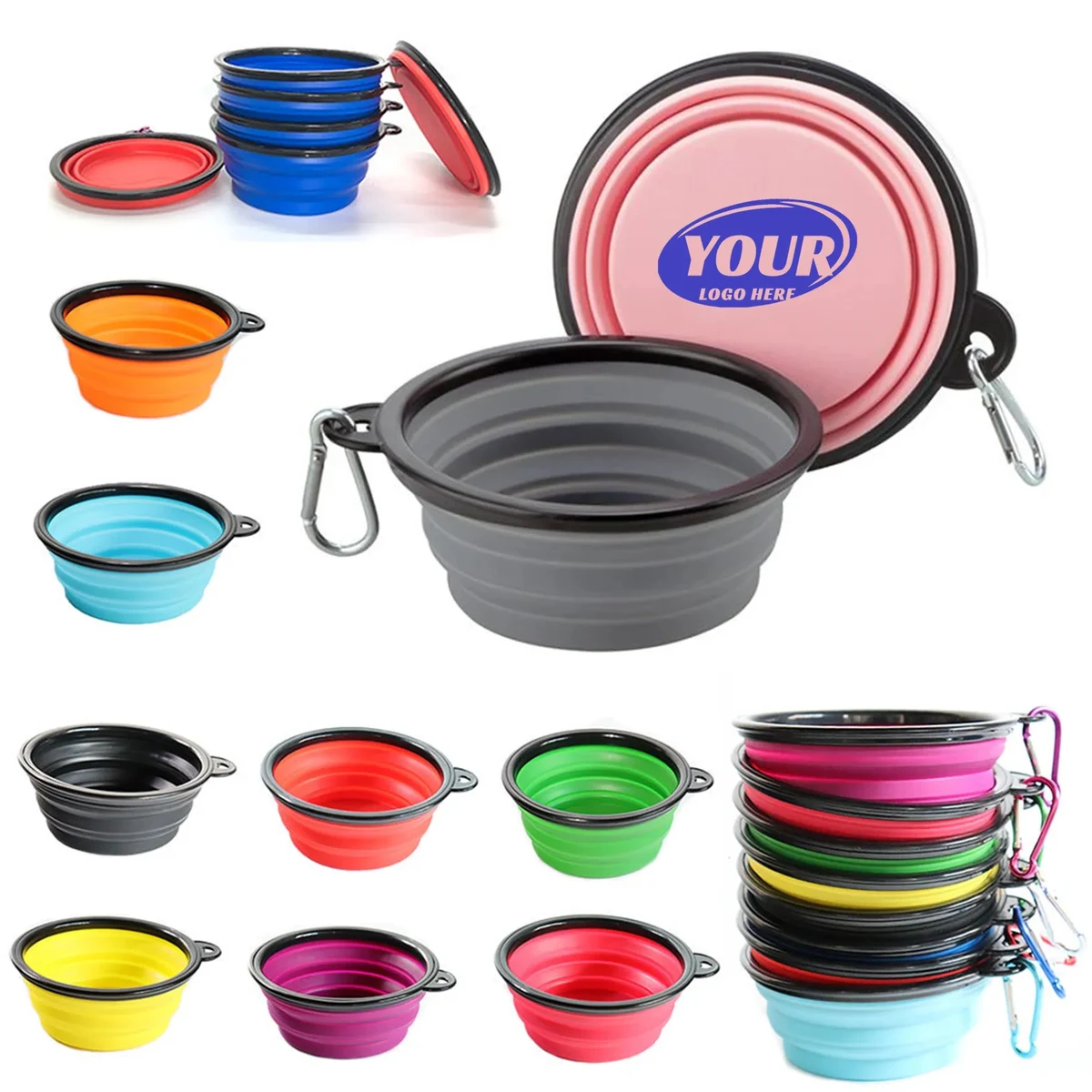 Silicone Pet Collapsible Dog Bowl 1