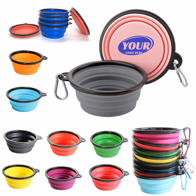 Silicone Pet Collapsible Dog Bowl
