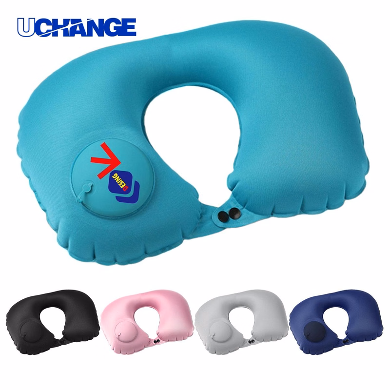 Push Inflate U Pillow for Travel Comfort
