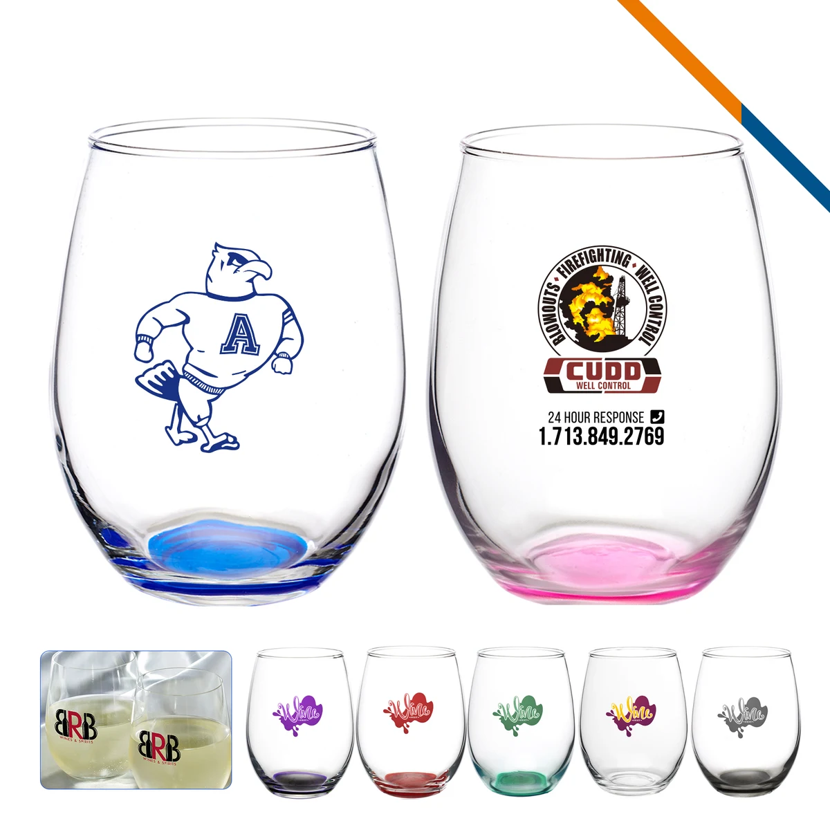 Tilda Stemless Wine Glasses 1