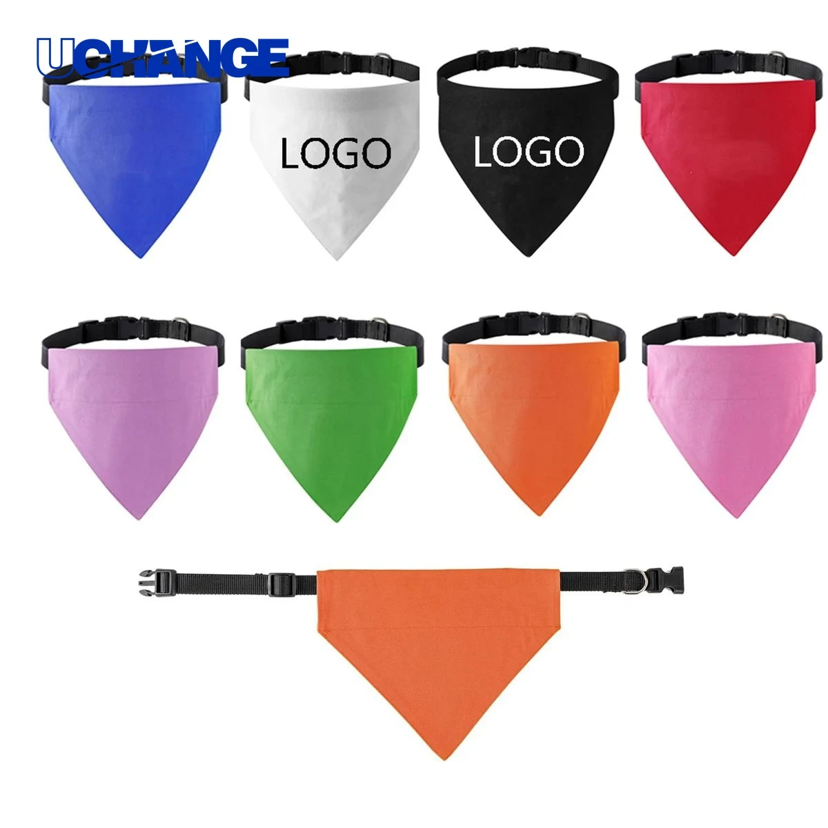 Dog Triangle Towel With Collar for Grooming 1
