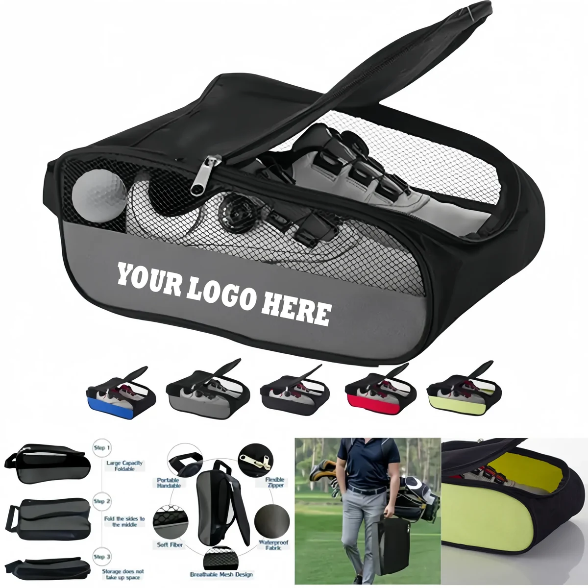 Portable Golf Shoe Bag 1
