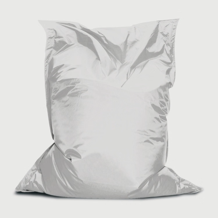 Branded Bean™ Bag, Stock White with Foam - 3'W x 4.4'H
