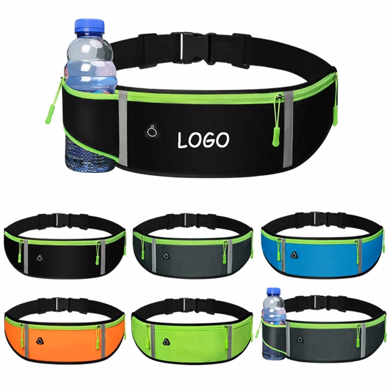 Running Belt Waist Fanny Pack Bag with Bottle Holder