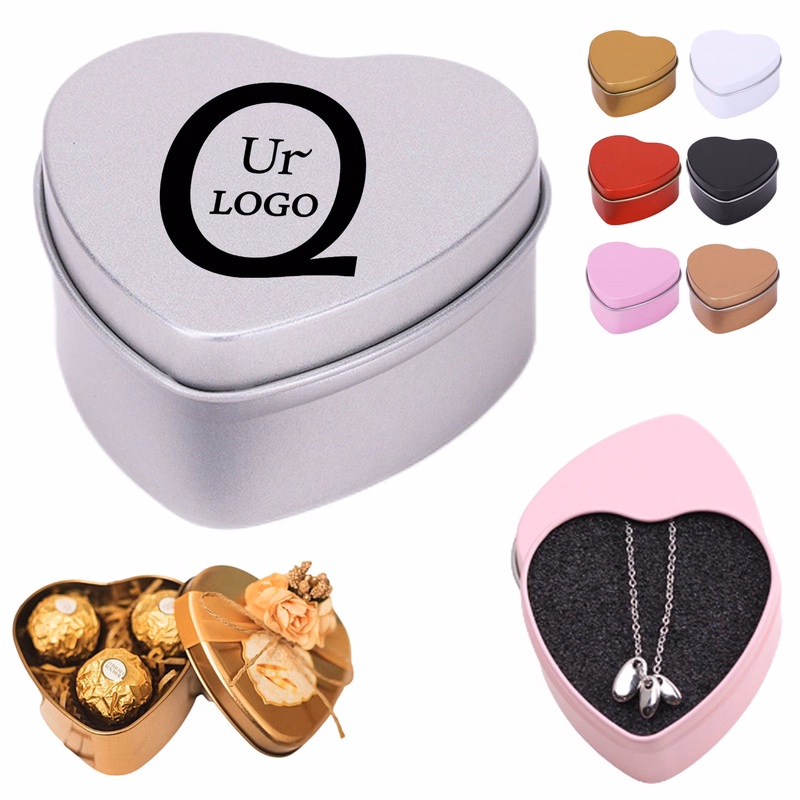 Heart Tinplate Candy Case For Wedding