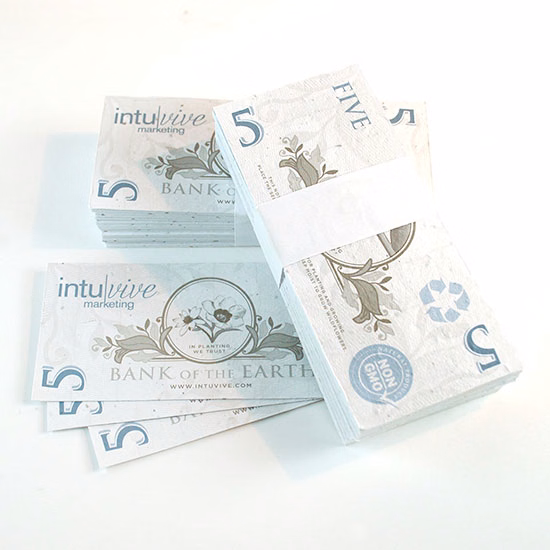 $5 Seed Paper Bills