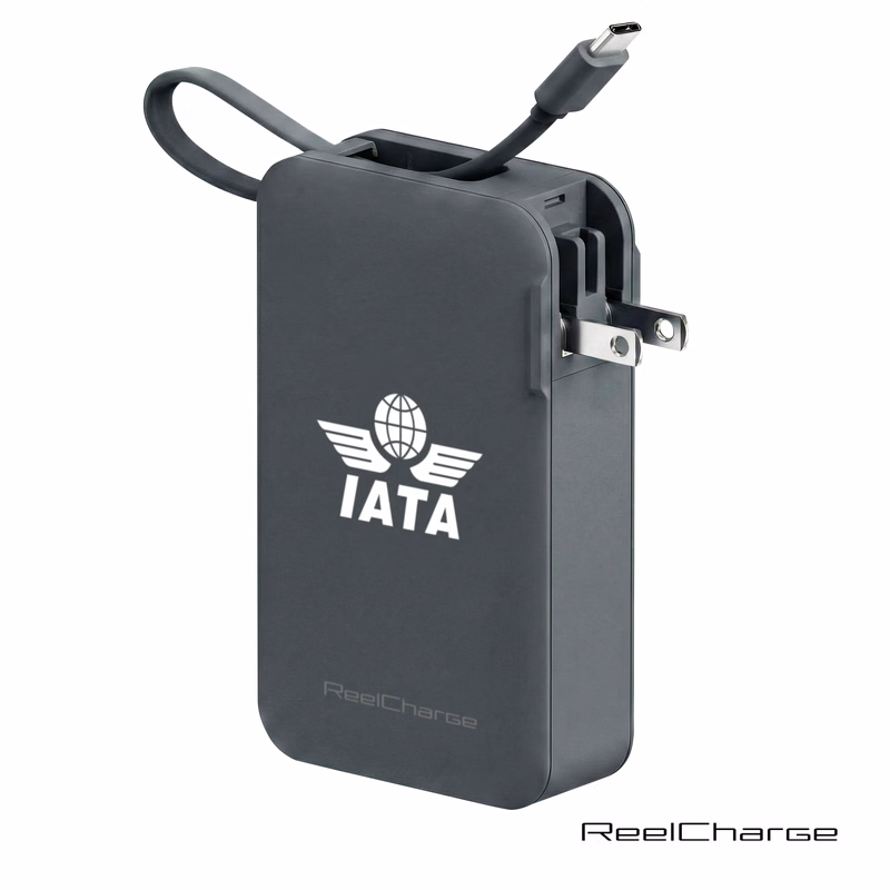 ReelCharge Power Bank w/Integrated USBC-C Cable