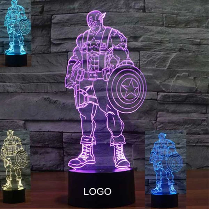 Captain America shield 3D night light 1