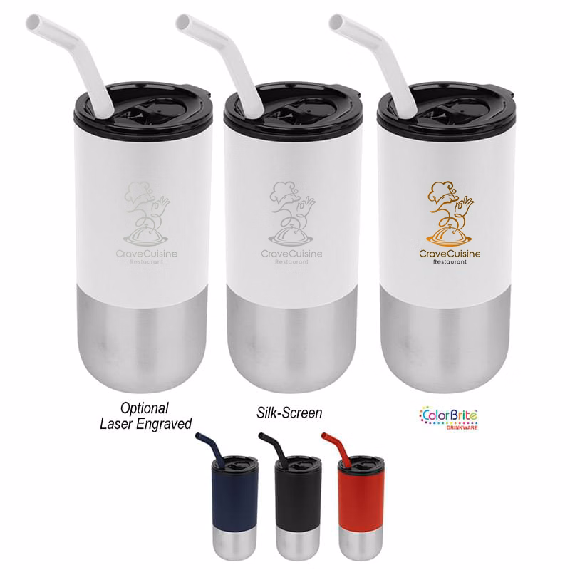 18 Oz. Modern Stainless Steel Tumbler