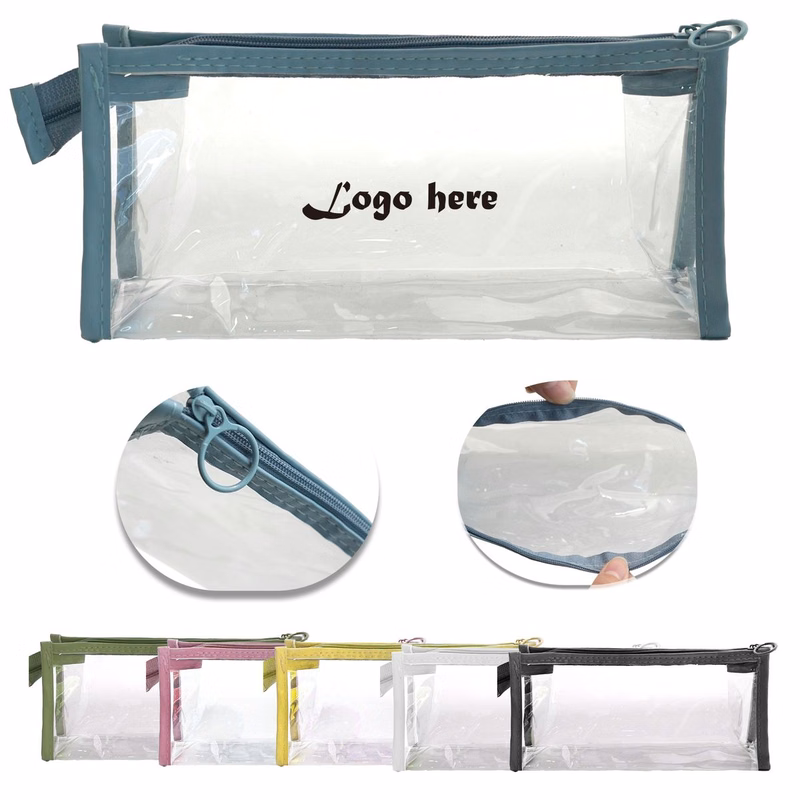 Simple Transparent Pencil Case with Zipper