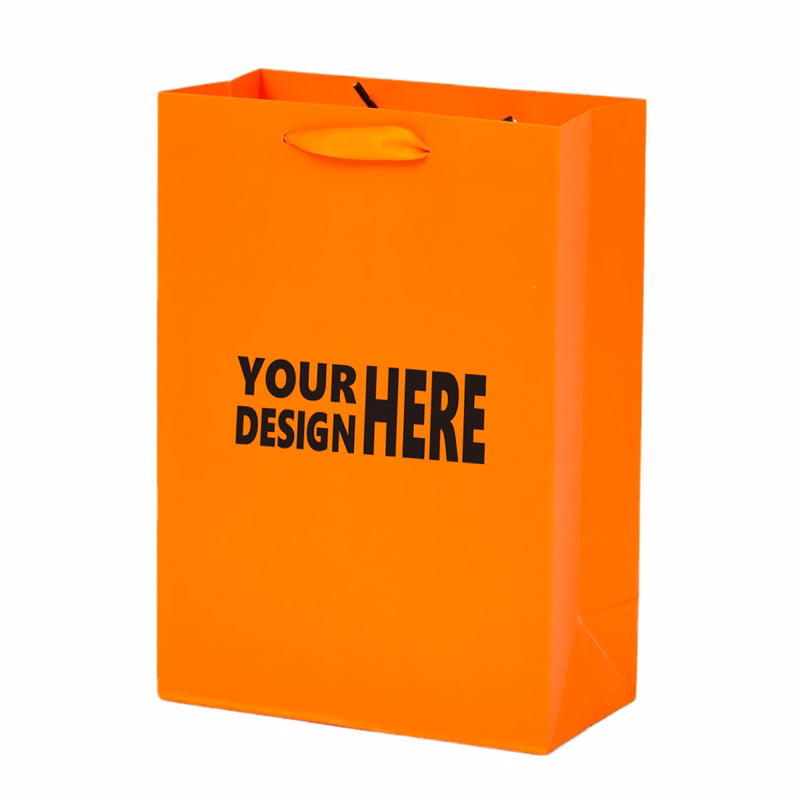 MOQ 50 Custom High-End Paper Gift Bag with Handles