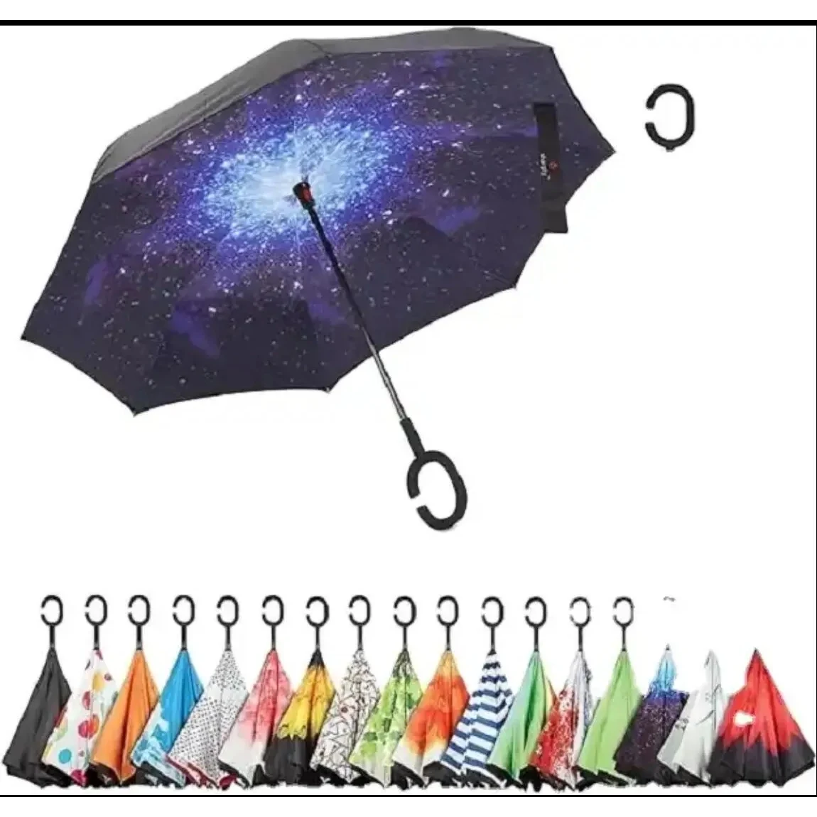 Inverted Windproof Reverse Umbrella 1