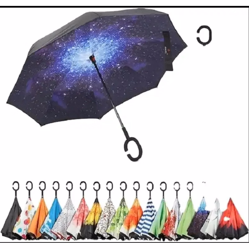 Inverted Windproof Reverse Umbrella