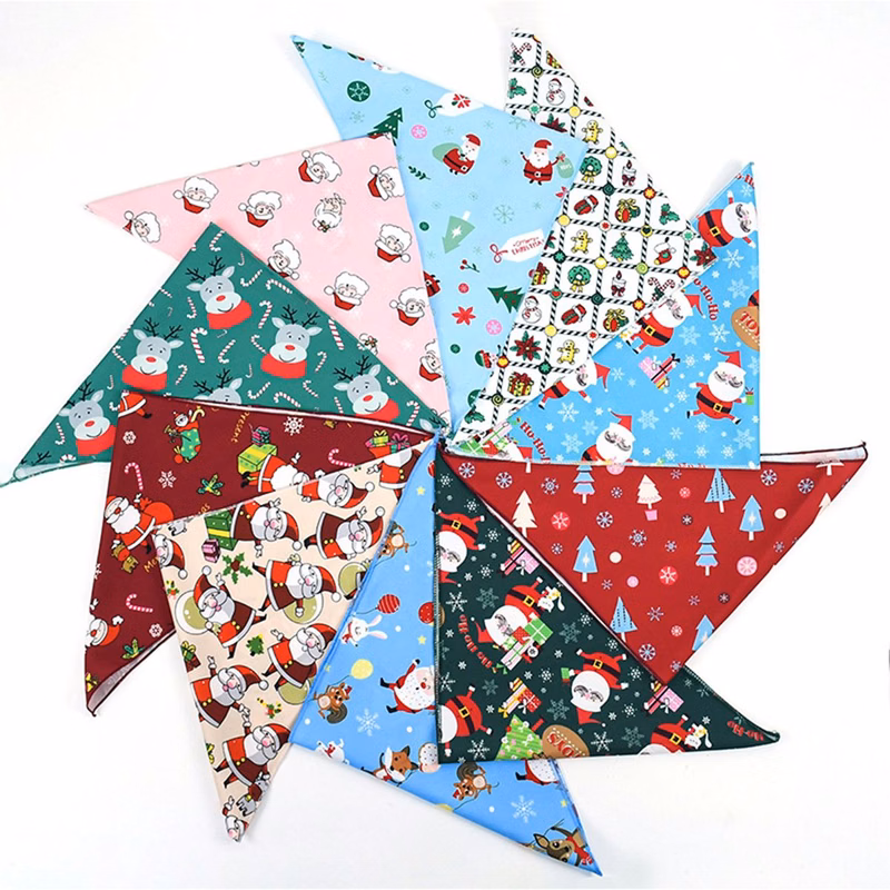 Full Color Christmas Dog Bandana