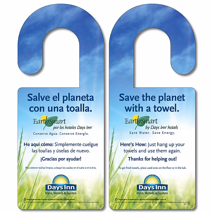 Laminated Shower Hanger - 4.25x10.125 - 14 pt.