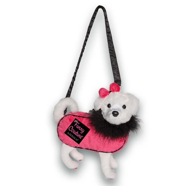 Mischa Furry Couture Plush Dog Purse 1